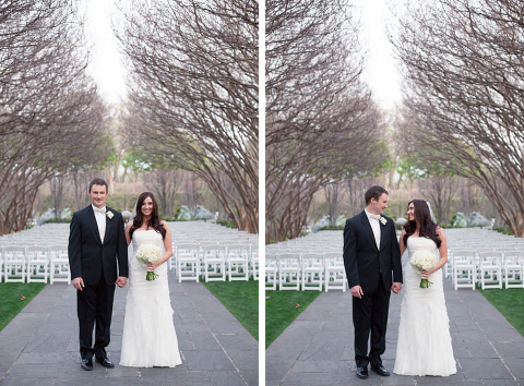 Dallas Arboretum Crape Myrtle Allee Wedding Photography
