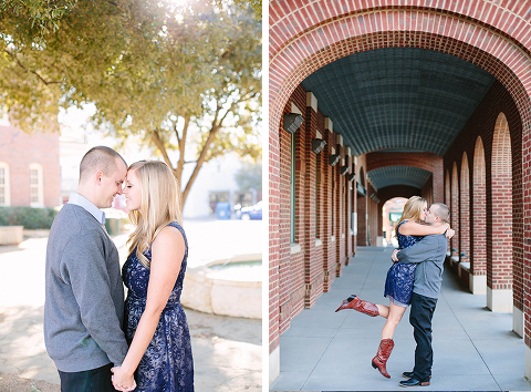Grapevine Main Street Engagement Photos